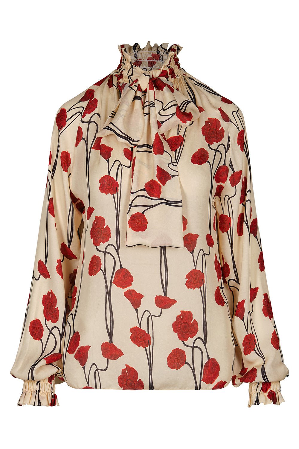 JOHANNA ORTIZ-Petalos Rojos Top-