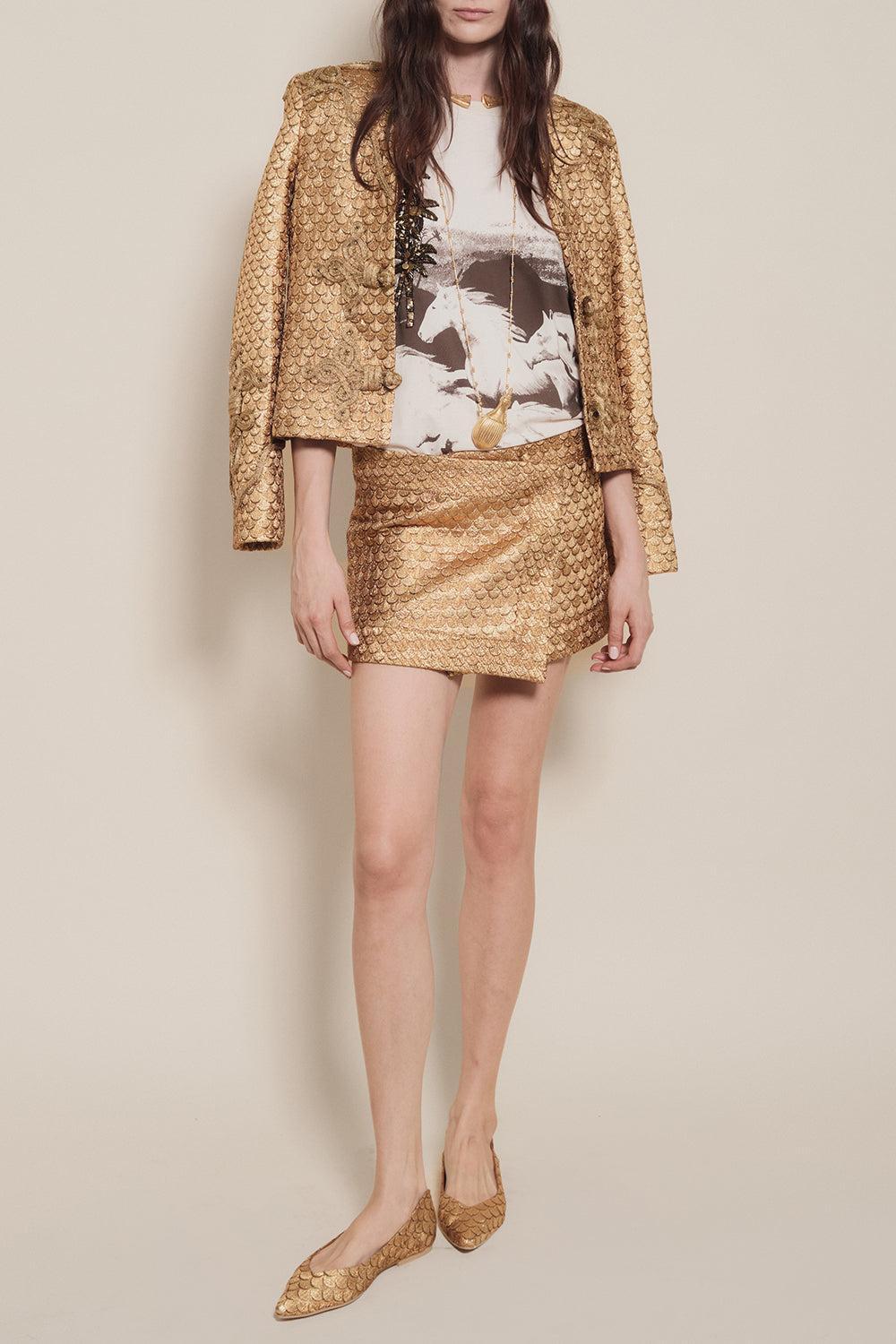 Brave T-Shirt-ECRU/BLK-XS-CLOTHINGTOPT-SHIRT-JOHANNA ORTIZ