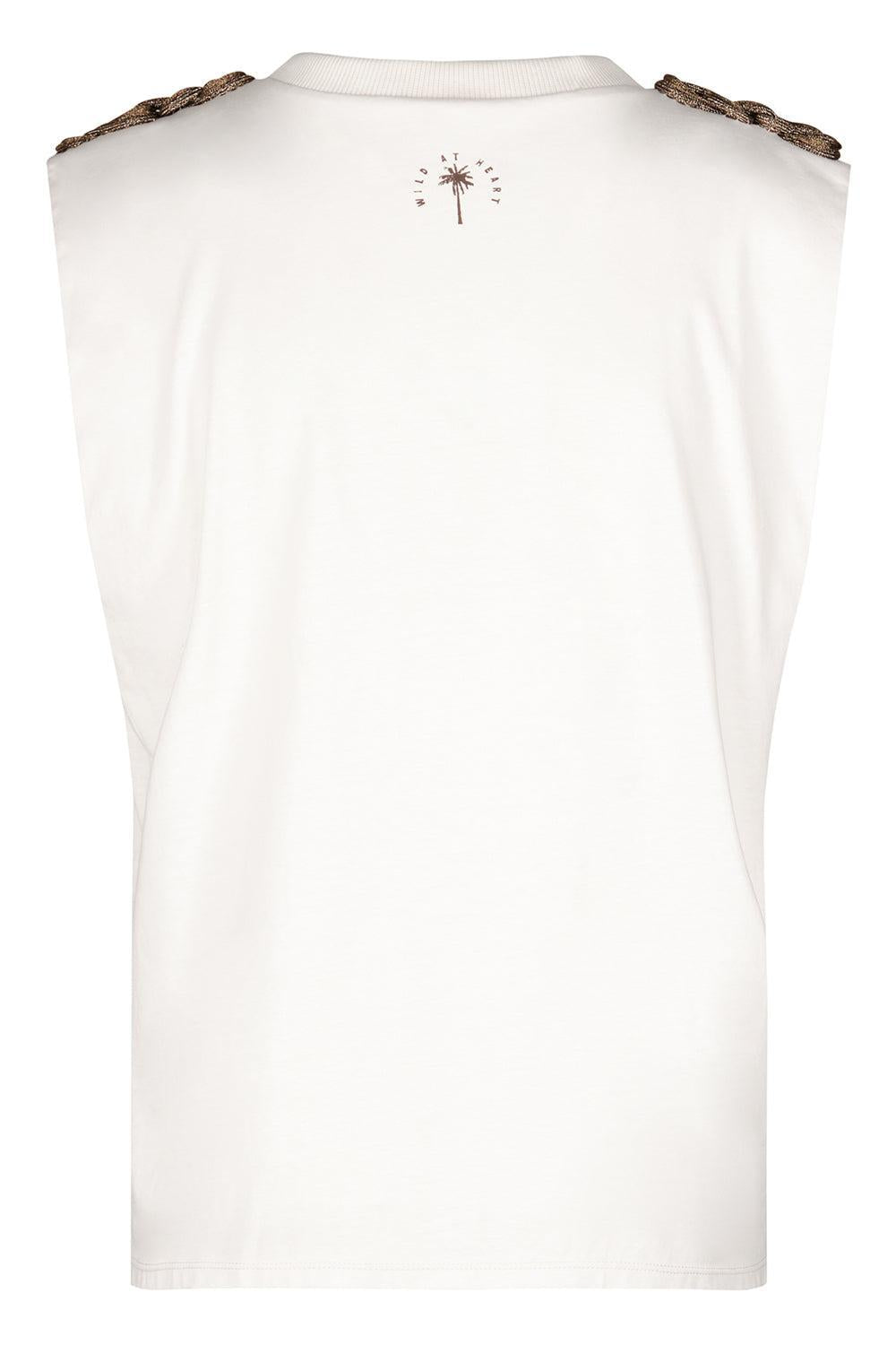 Brave T-Shirt-ECRU/BLK-XS-CLOTHINGTOPT-SHIRT-JOHANNA ORTIZ