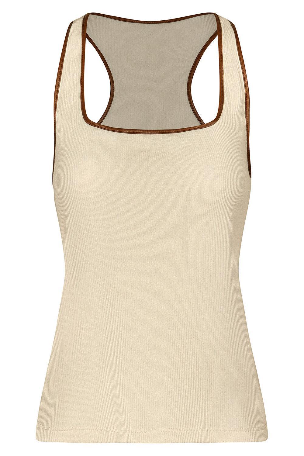  Reinvention T-Shirt-CREAM-XS-CLOTHINGTOPTANK-JOHANNA ORTIZ 