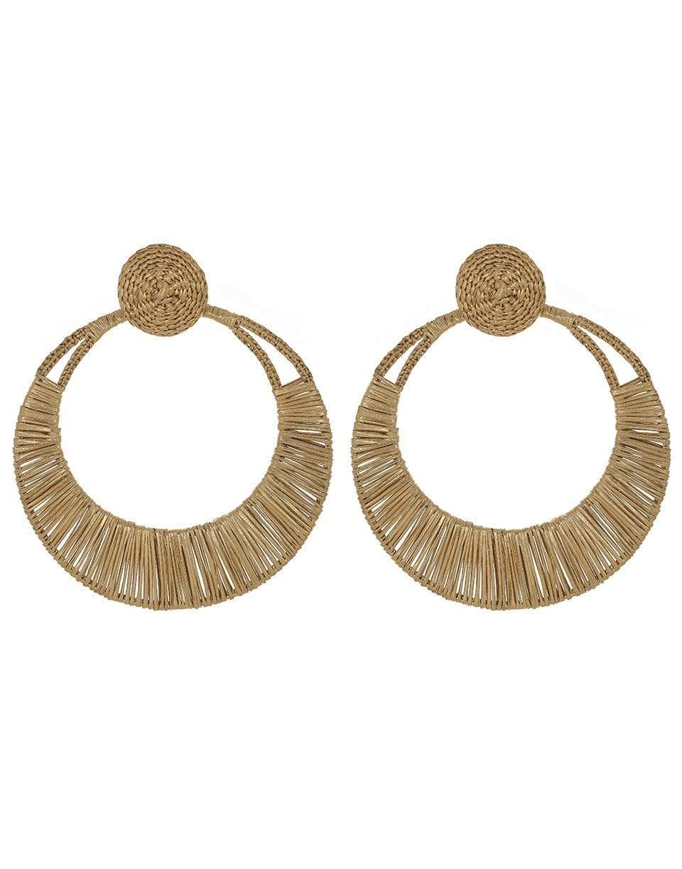 JOHANNA ORTIZ-Gold Topographical Earrings-GOLD