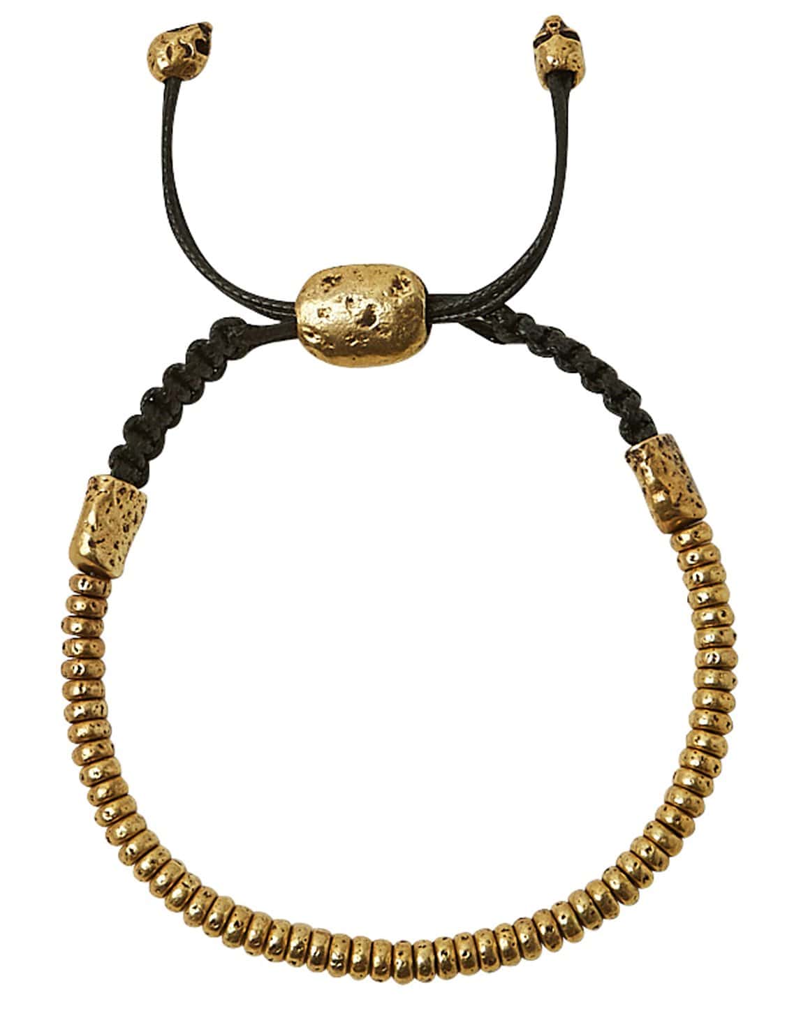 JOHN VARVATOS-4mm Distressed Rondelle Bracelet-BRASS