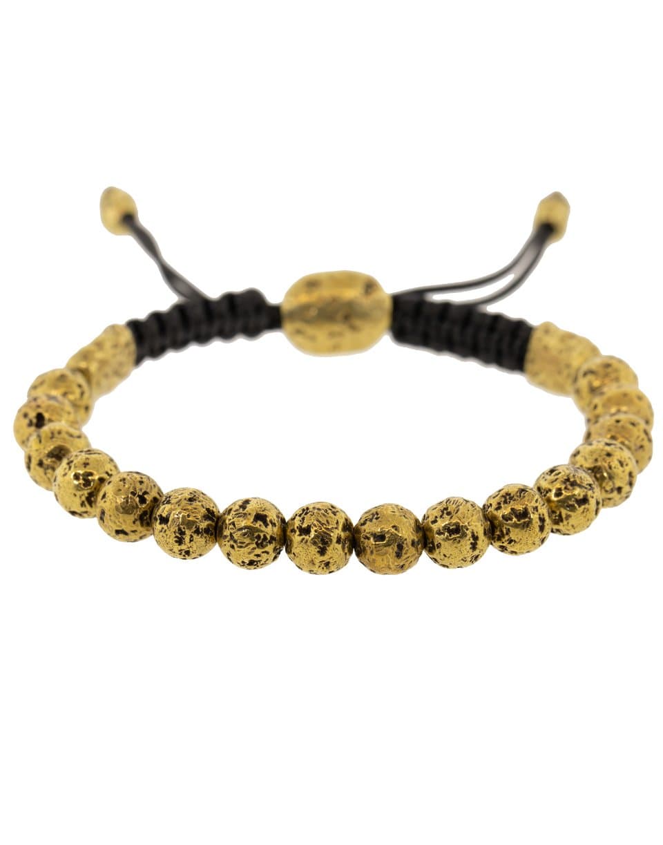 JOHN VARVATOS-Brass Distressed Bead Bracelet-BRASS