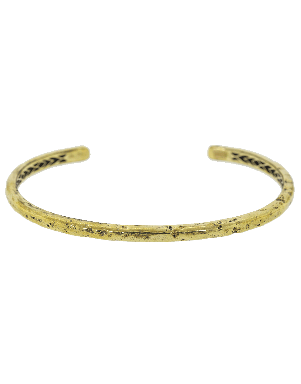 JOHN VARVATOS-Thin Distressed Brass Cuff-BRASS