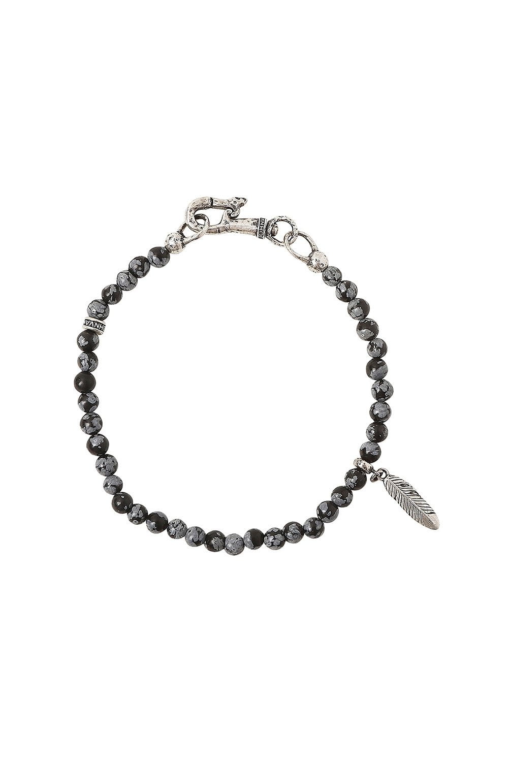 JOHN VARVATOS-Feather Charm Bracelet-SILVER