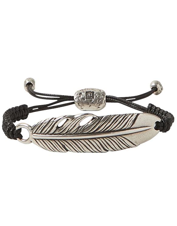 JOHN VARVATOS-Raven Feather Bracelet-SILVER