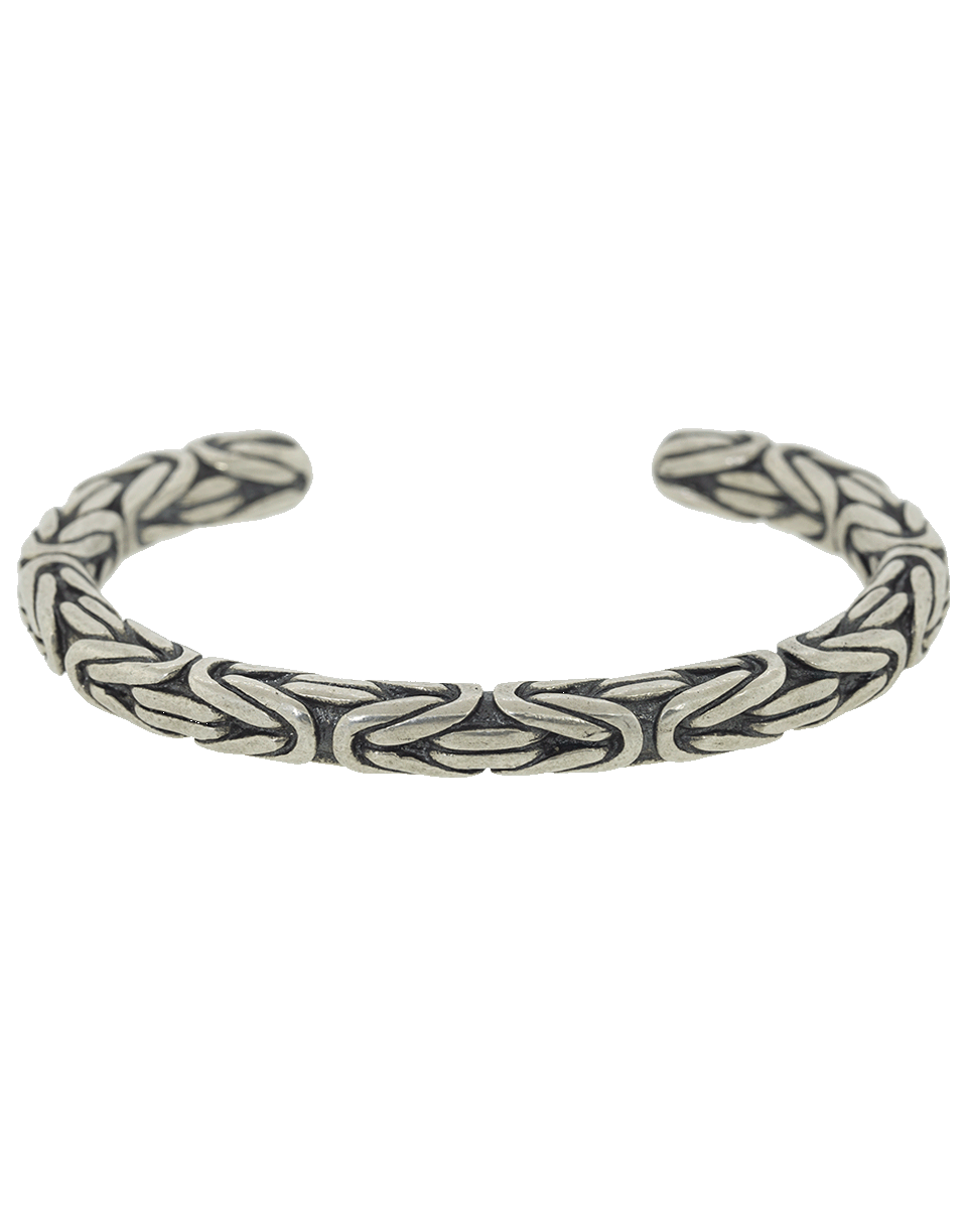 JOHN VARVATOS-Silver Rounded Chain Cuff-SILVER