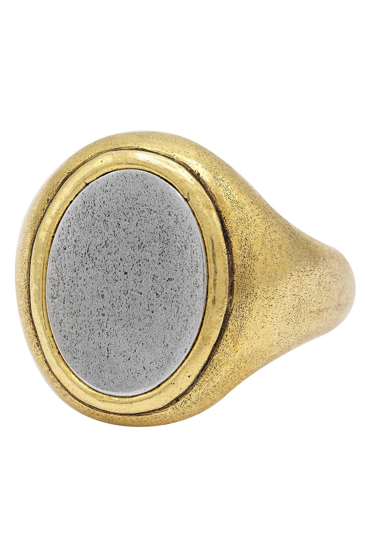 JOHN VARVATOS-Brass and Silver Ring-BRASS