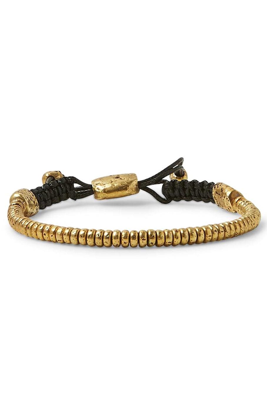 JOHN VARVATOS-6mm Distressed Rondelle Bracelet-BRASS