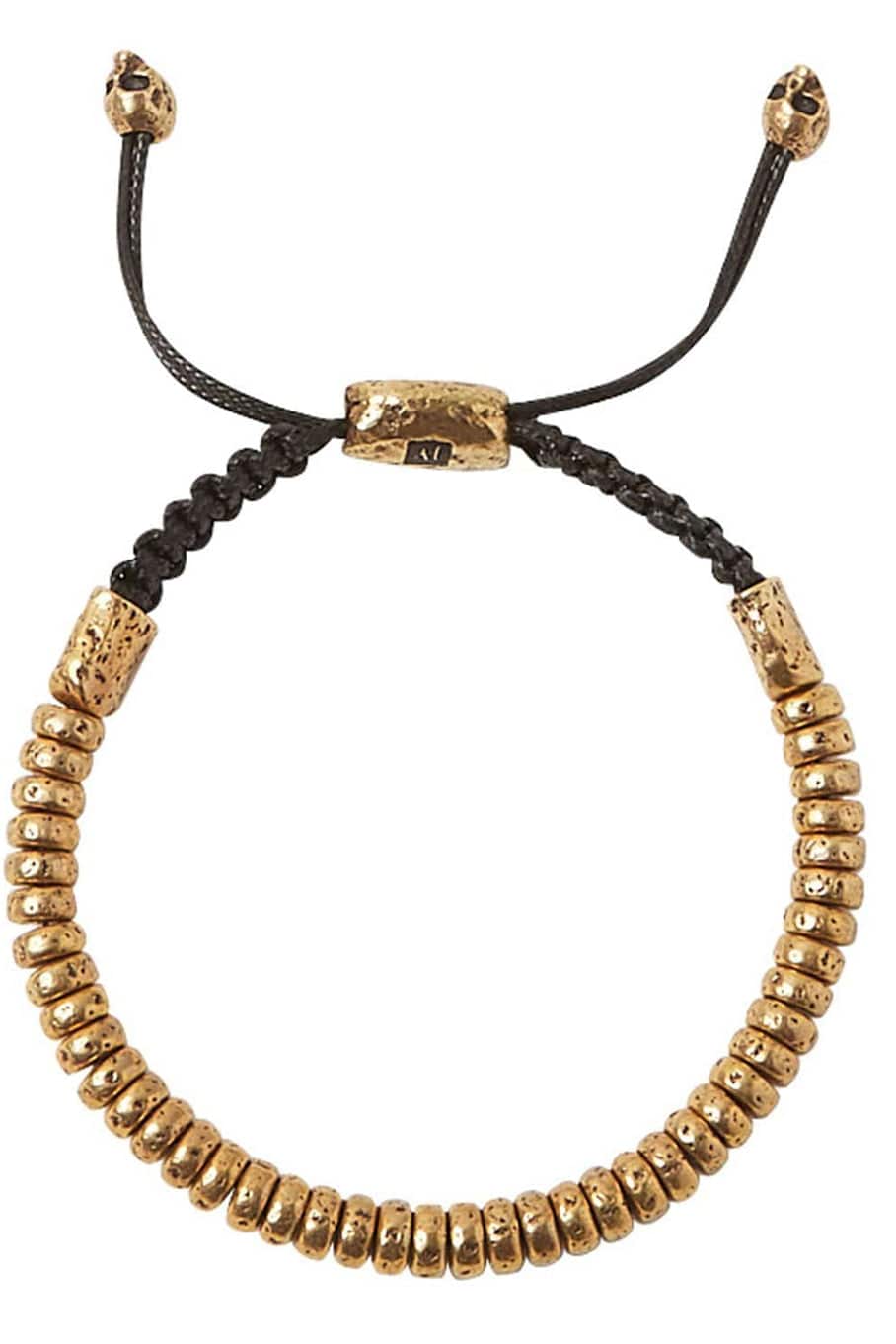 JOHN VARVATOS-6mm Distressed Rondelle Bracelet-BRASS