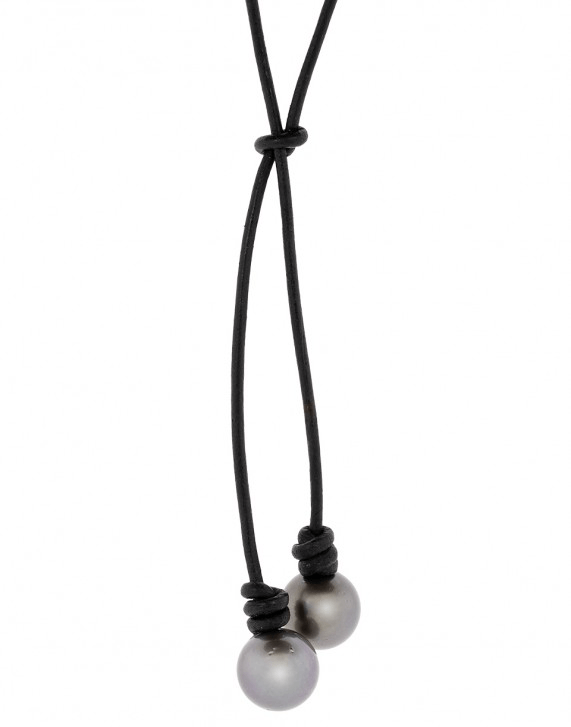 JOHN VARVATOS-Pearl Lariat Necklace-SILVER