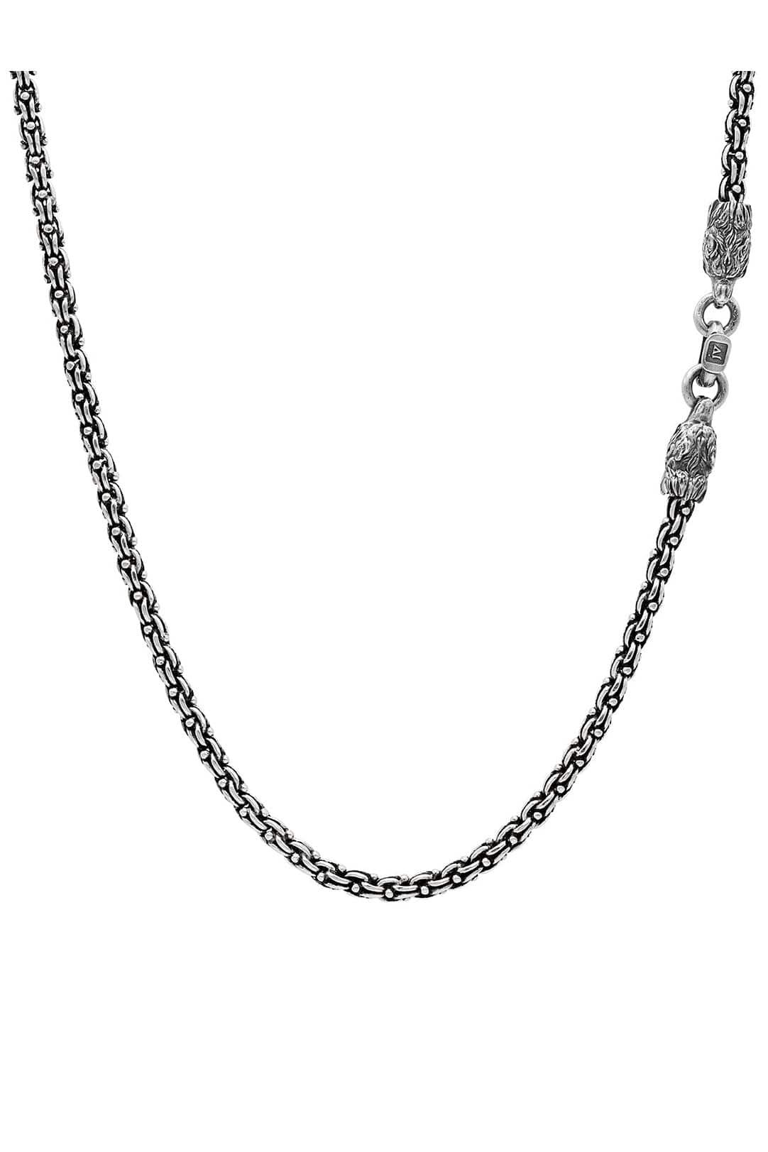 JOHN VARVATOS-Wolf Chain Necklace-SILVER