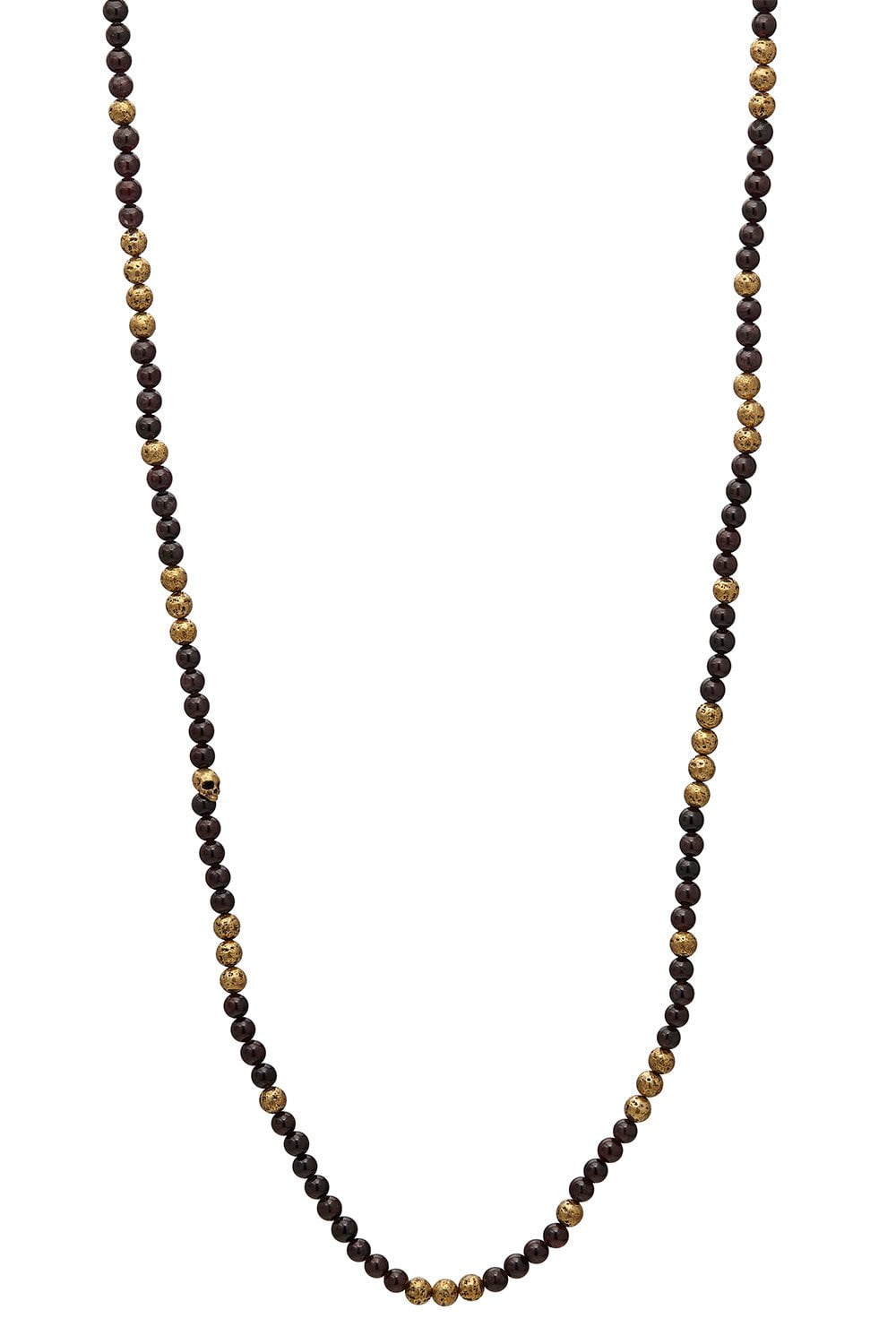 JOHN VARVATOS-Brass Bead Necklace-BRASS