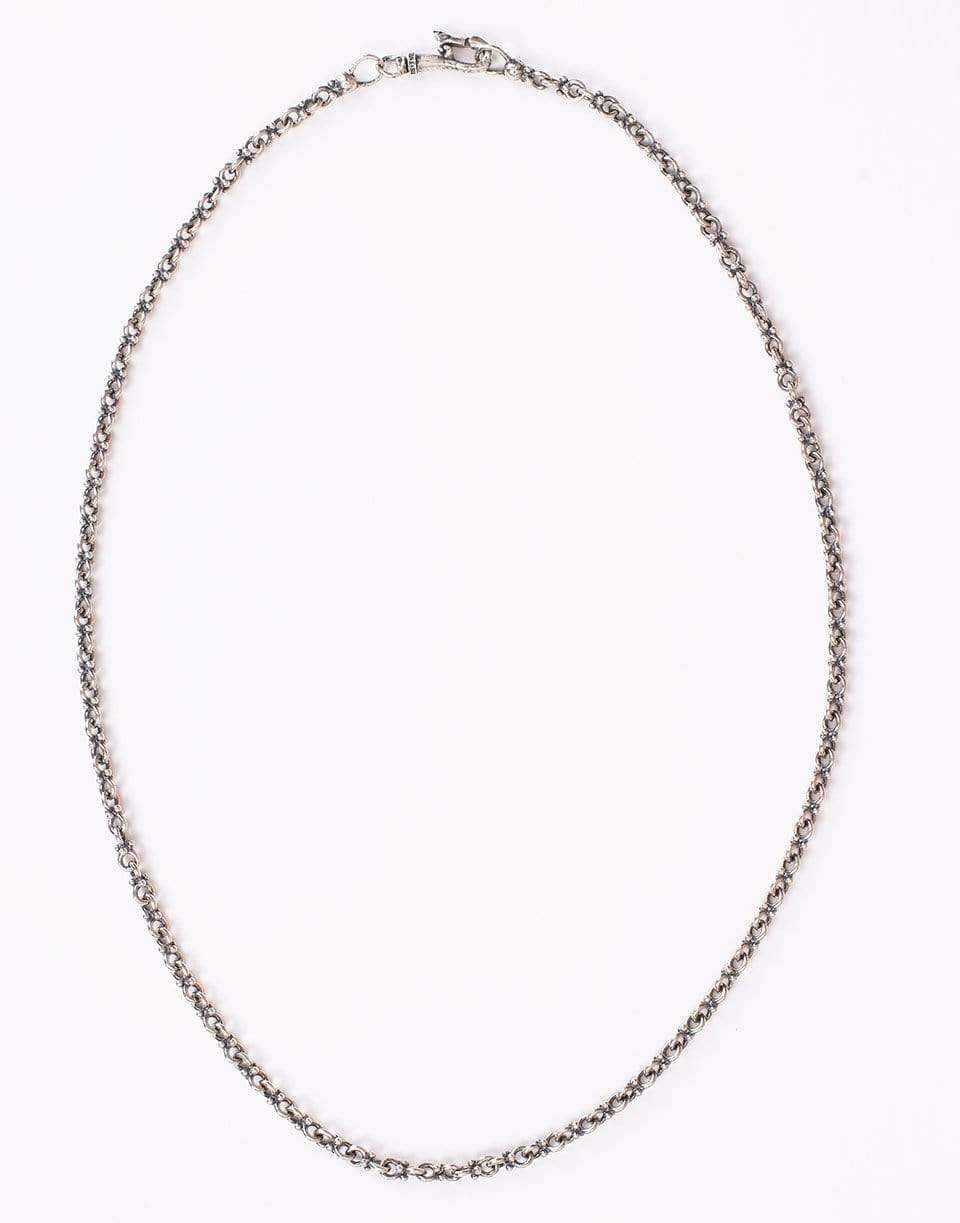 JOHN VARVATOS-Plain Double Round Silver Chain-SILVER