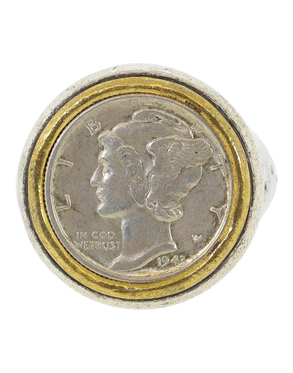 JOHN VARVATOS-Mercury Dime Ring-SILVER