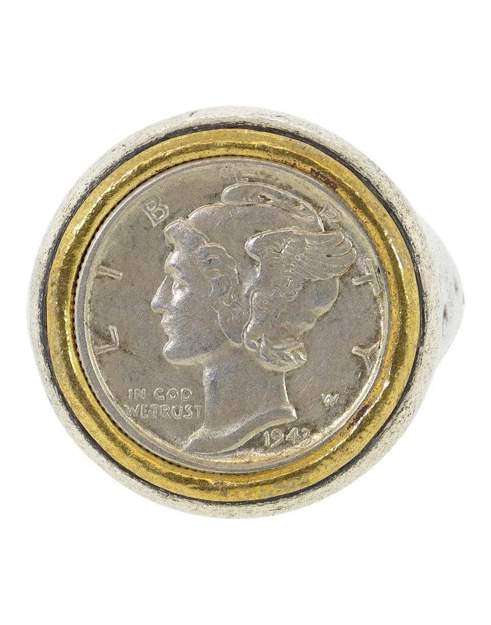 JOHN VARVATOS-Mercury Dime Ring-SILVER