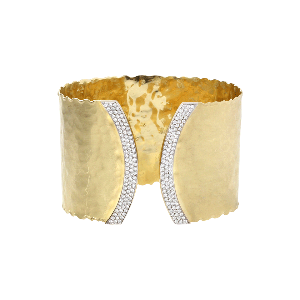 JORDAN ALEXANDER-Diamond Cuff Bracelet-YELLOW GOLD