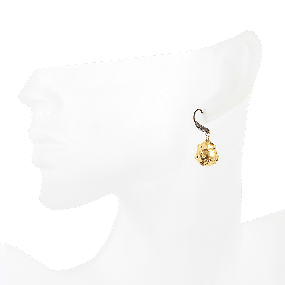 JORDAN ALEXANDER-Gold Wrap Pearl Drop Earrings-YLW GOLD