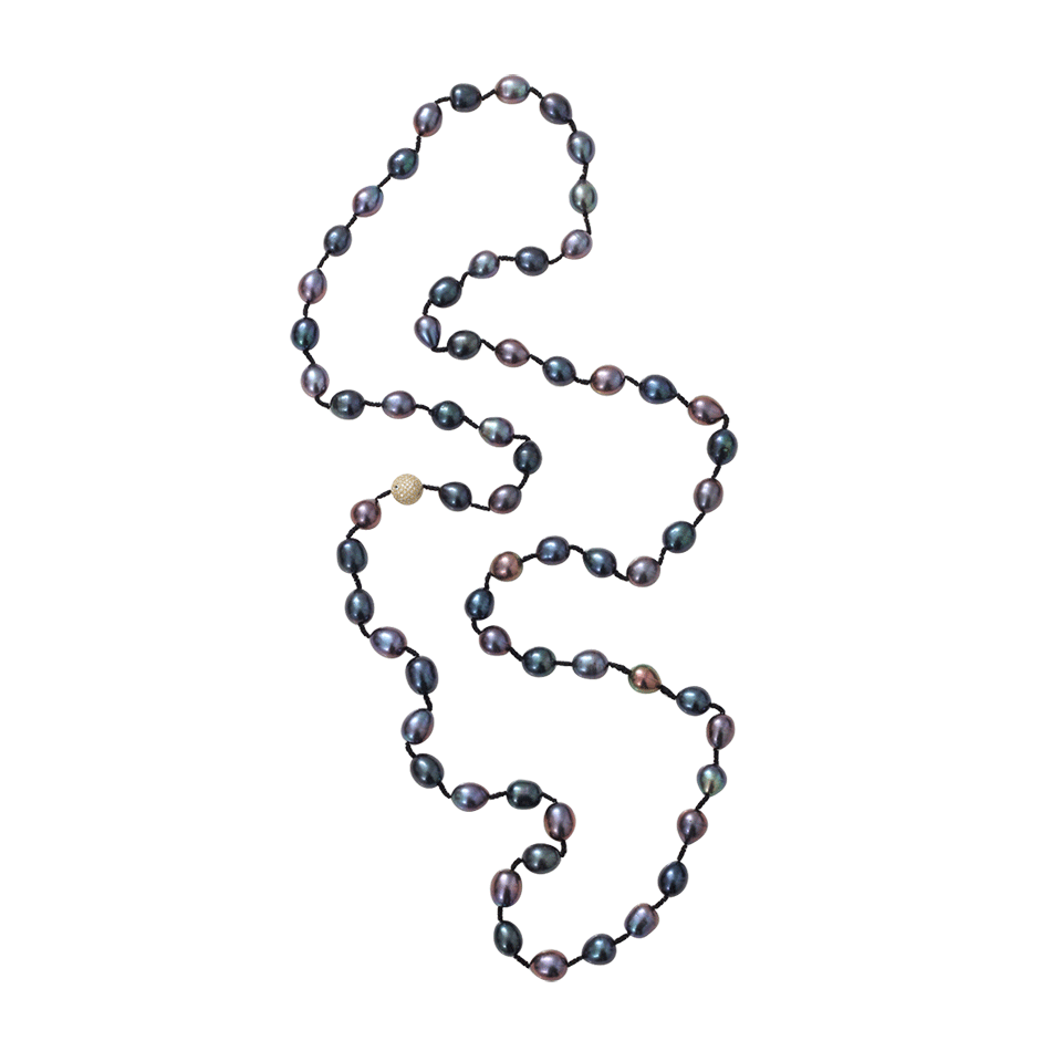 JORDAN ALEXANDER-Peacock Freshwater Pearl Necklace-YELLOW GOLD
