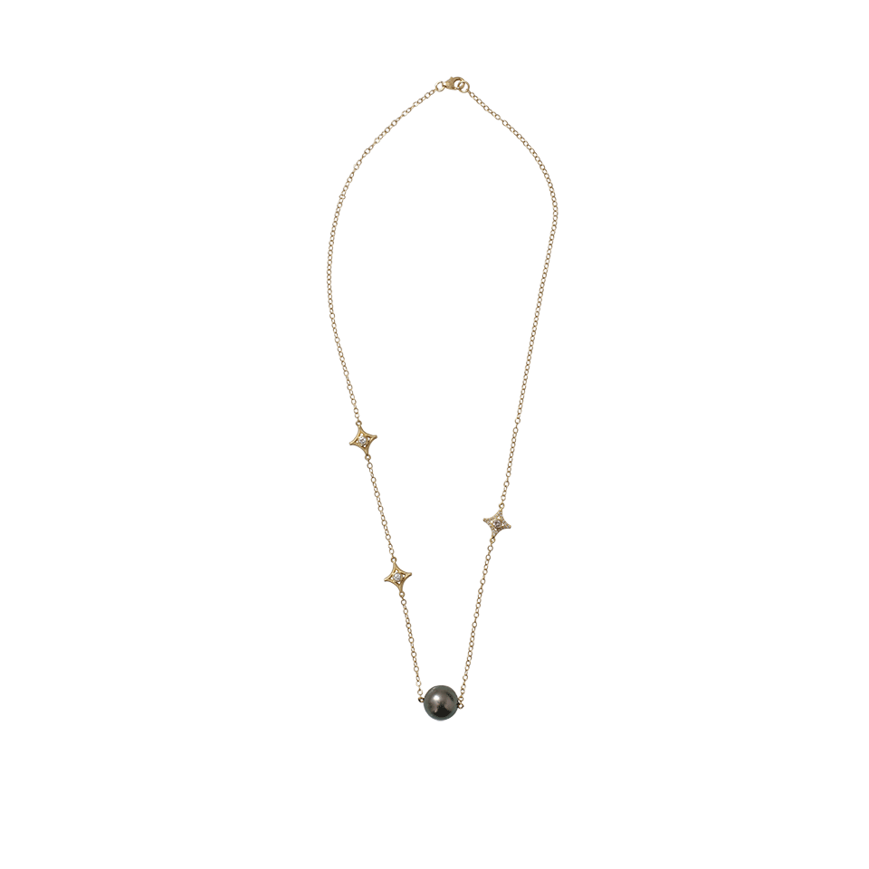 JORDAN ALEXANDER-Triple Motif Station Necklace-YELLOW GOLD
