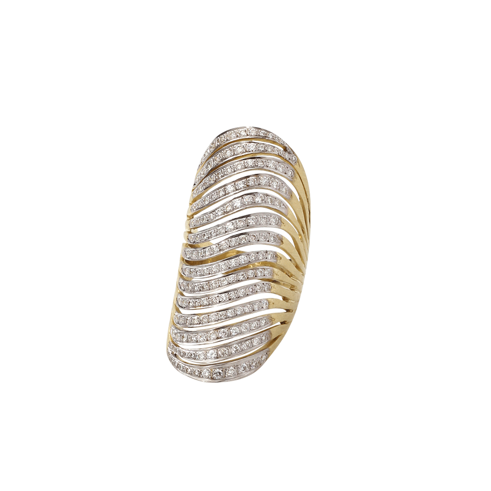 JORDAN ALEXANDER-Armor Diamond Knuckle Ring-YELLOW GOLD