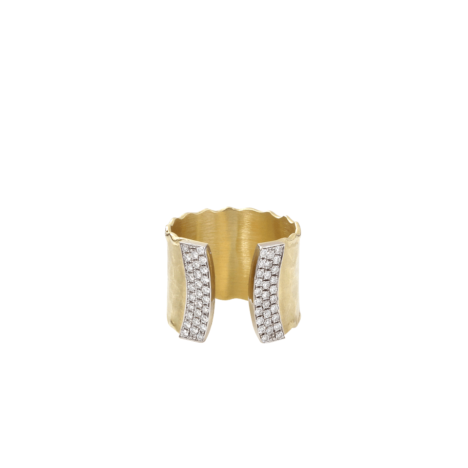 JORDAN ALEXANDER-Diamond Cuff Ring-YELLOW GOLD