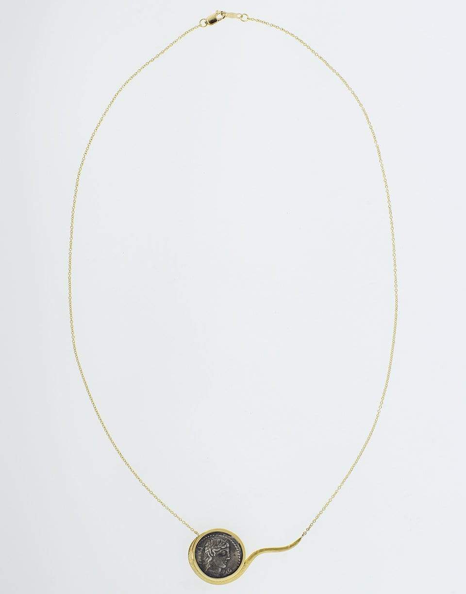 JORGE ADELER-Apollo Coin Necklace-YELLOW GOLD