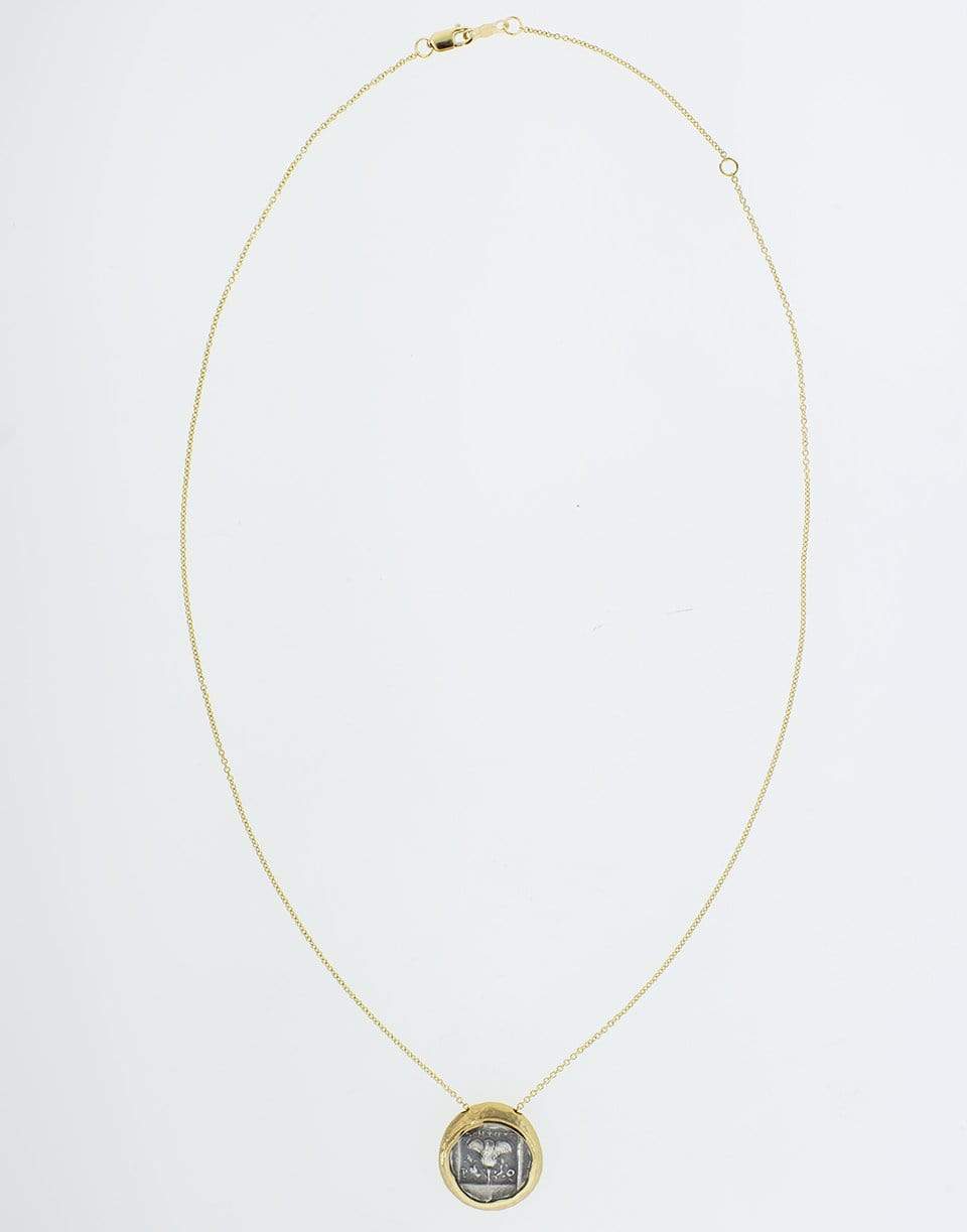 JORGE ADELER-Rhodes Coin Necklace-YELLOW GOLD