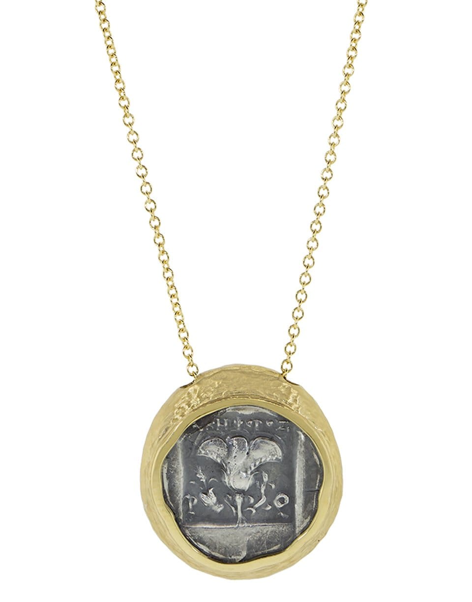 JORGE ADELER-Rhodes Coin Necklace-YELLOW GOLD