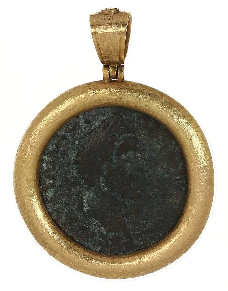 JORGE ADELER-Authentic Ancient Zeus Pendant-YELLOW GOLD
