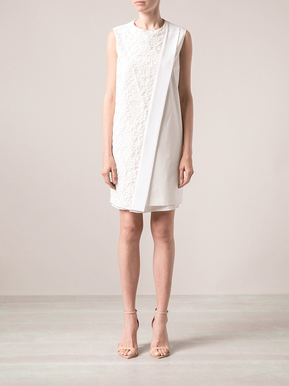 JOSEPH LIMITED-Perforated Cotton Dress-