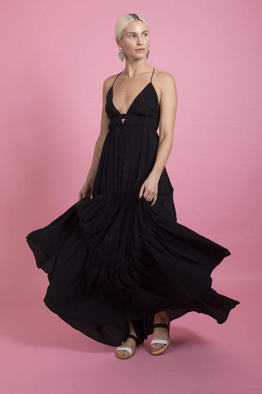 JOSLIN STUDIO-Liana Silk Maxi Dress-