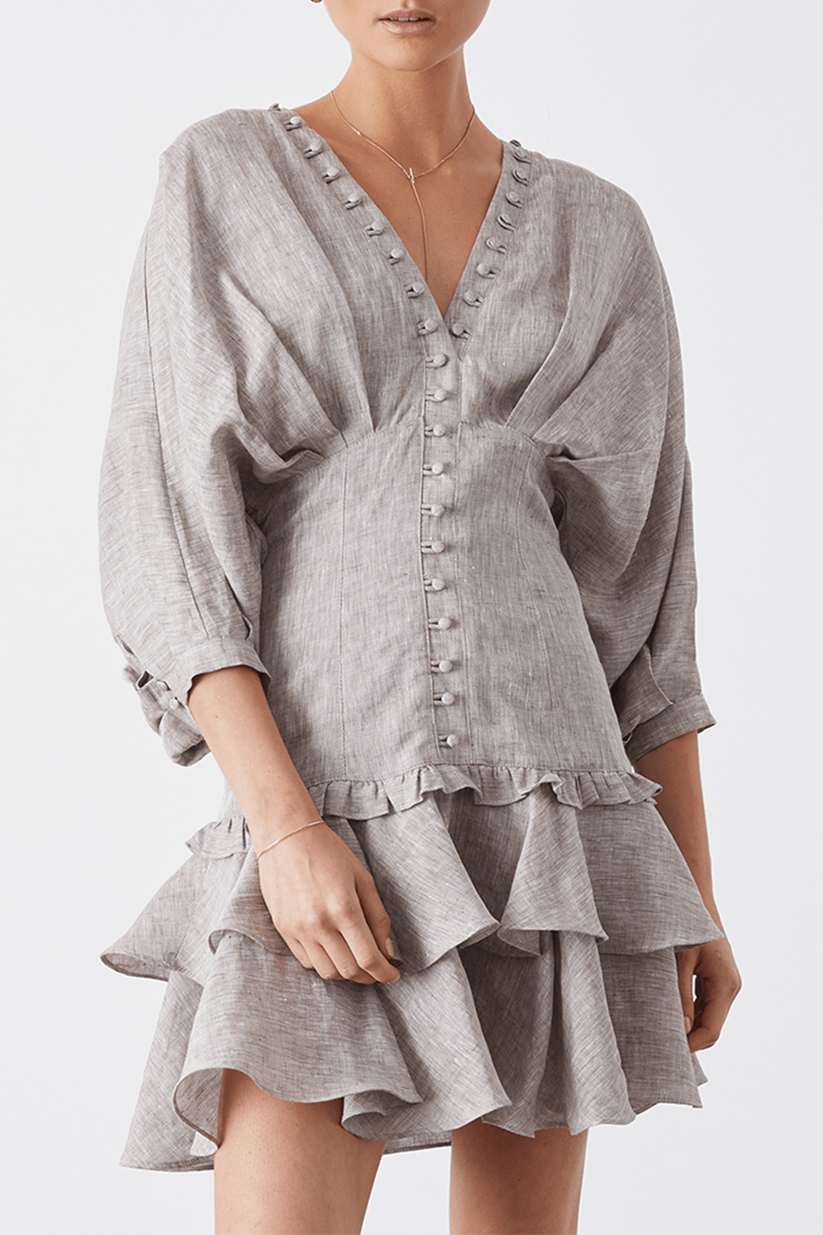 JOSLIN STUDIO-Elizabeth Ramie Mini Dress-