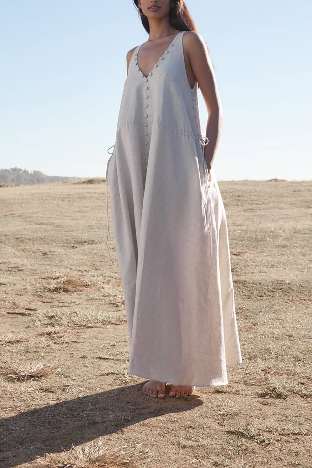 JOSLIN STUDIO-Serenity Midi Trapeze Dress-