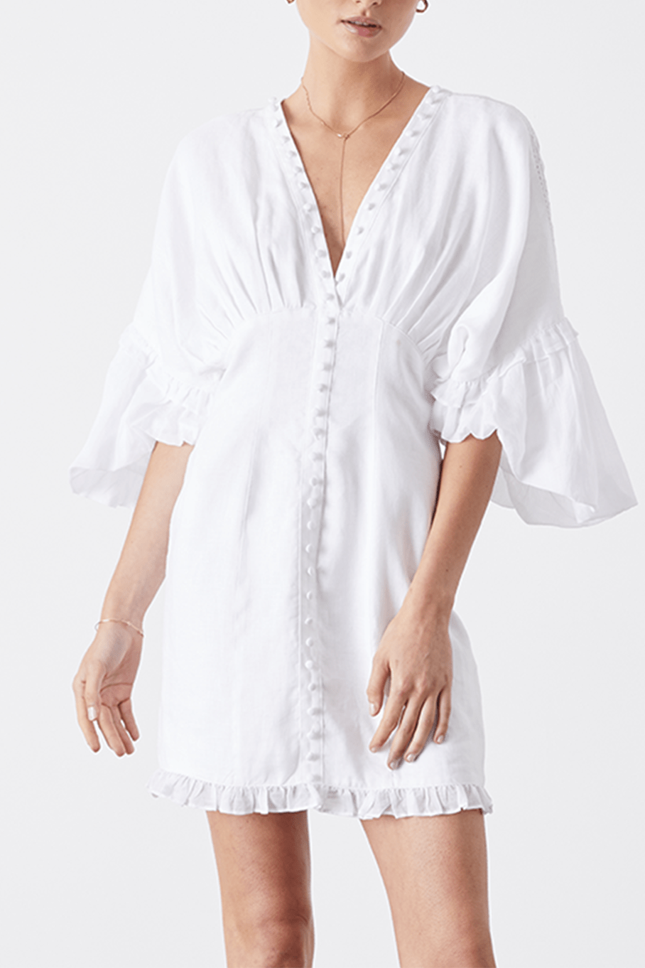 JOSLIN STUDIO-Taylor Linen Ramie Mini Dress-