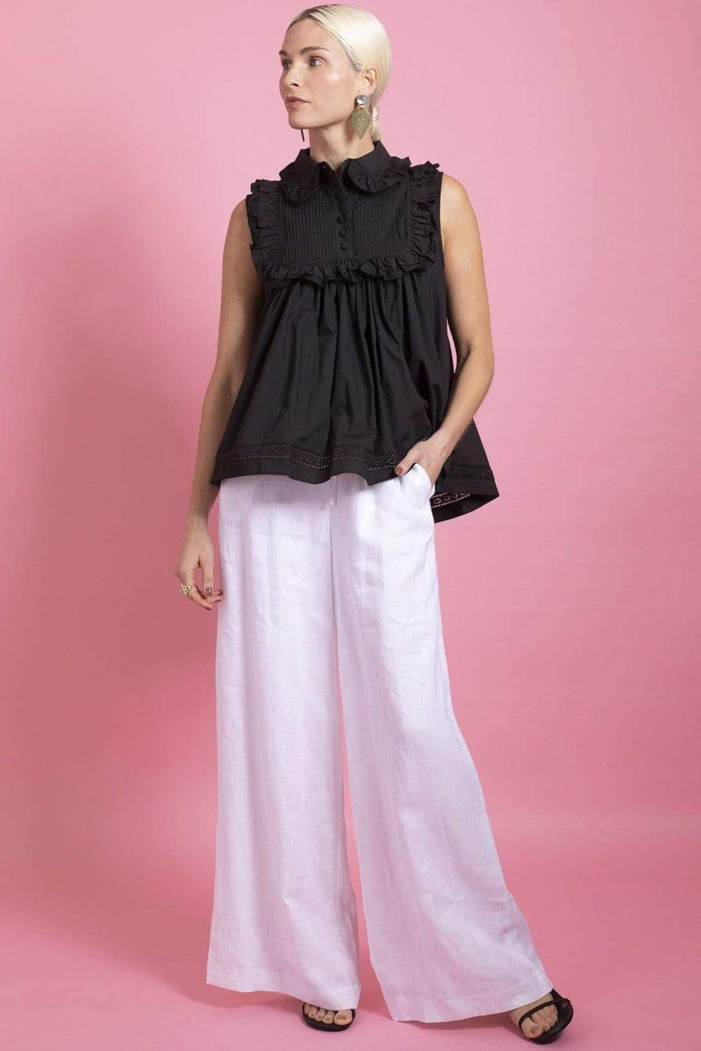 JOSLIN STUDIO-Maya Sleeveless Cotton Blouse-