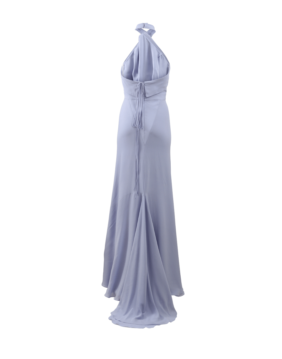 JUAN CARLOS OBANDO-Crossover Halter Gown-LILAC