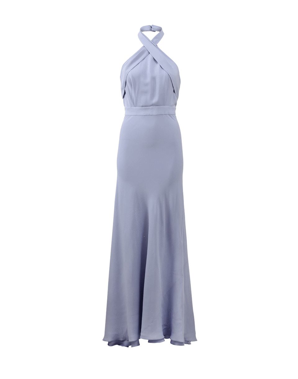 JUAN CARLOS OBANDO-Crossover Halter Gown-LILAC