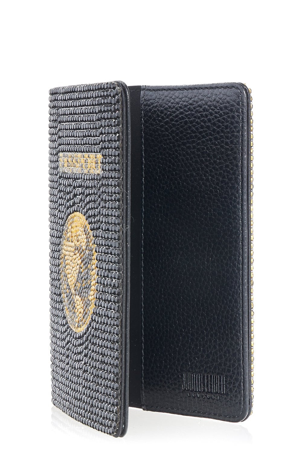 Traveler Passport Holder - Jet | JUDITH LEIBER – Marissa Collections