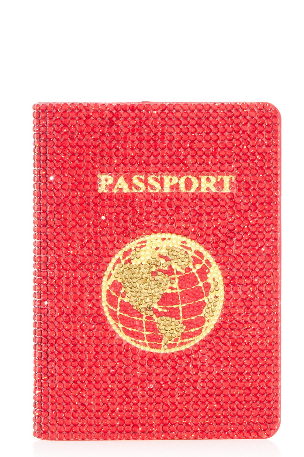 JUDITH LEIBER-Traveler Passport Holder - Red-RED