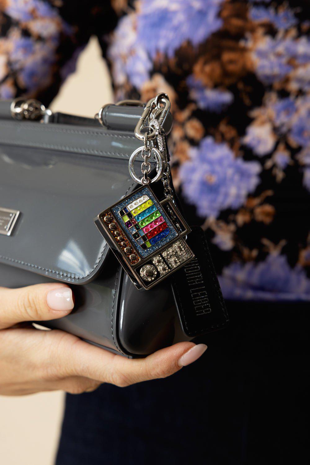 JUDITH LEIBER-Television Charm Set-SILVRMLT