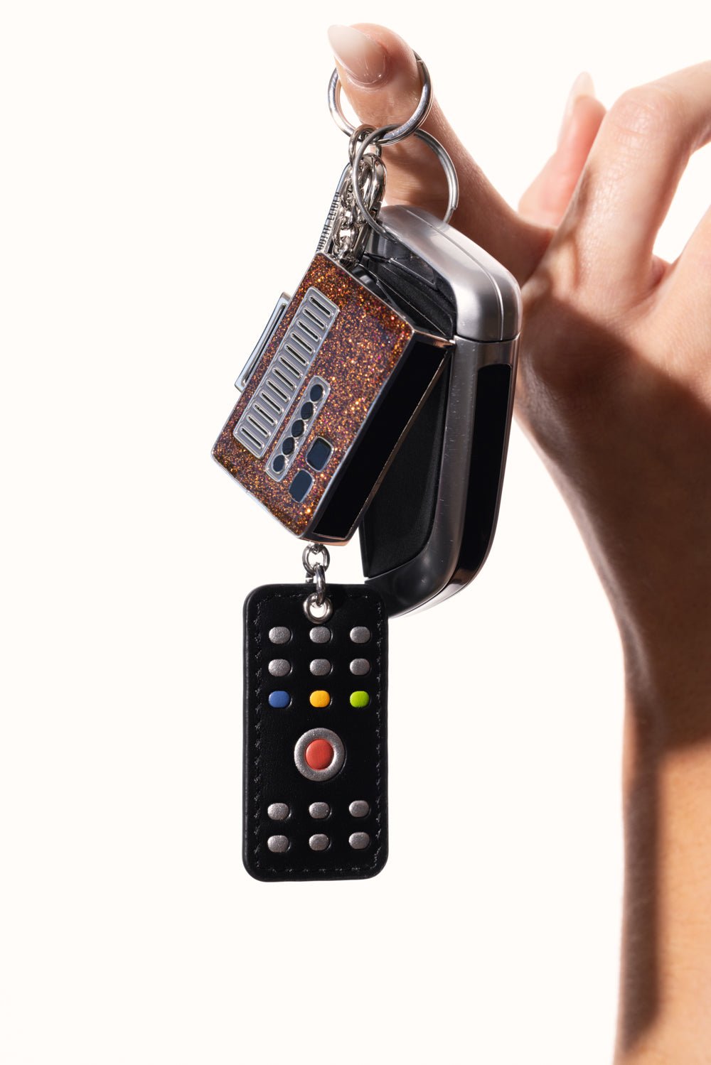 JUDITH LEIBER-Television Charm Set-SILVRMLT