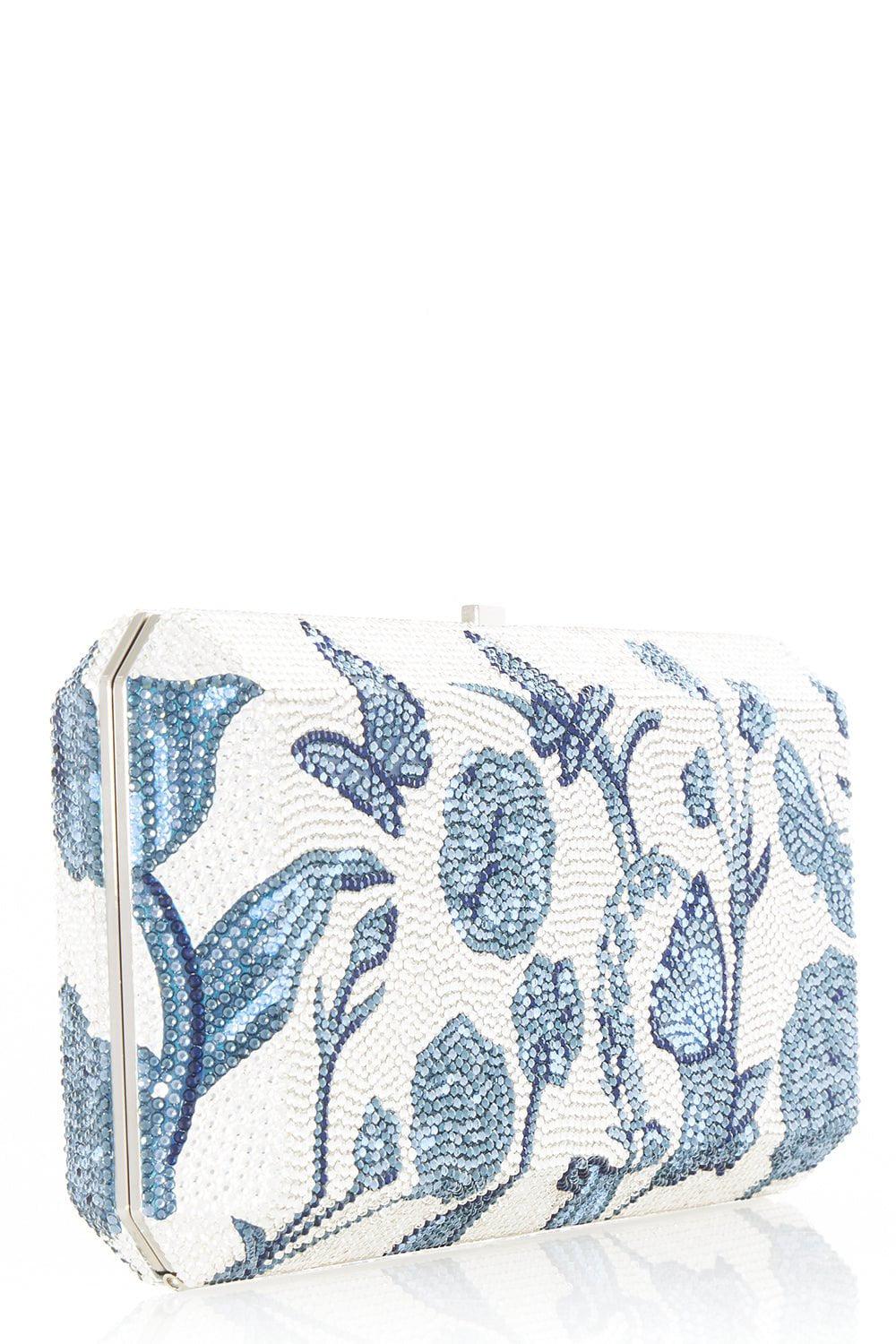 JUDITH LEIBER-Slim Rectangle Clutch-BLUGARDN