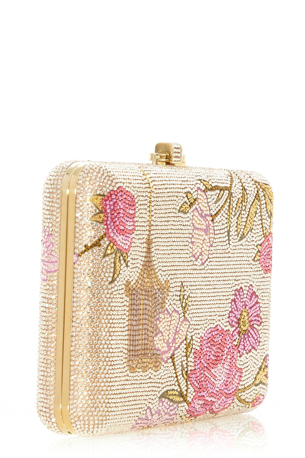 JUDITH LEIBER-Slim Slide Clutch-BOTANICA
