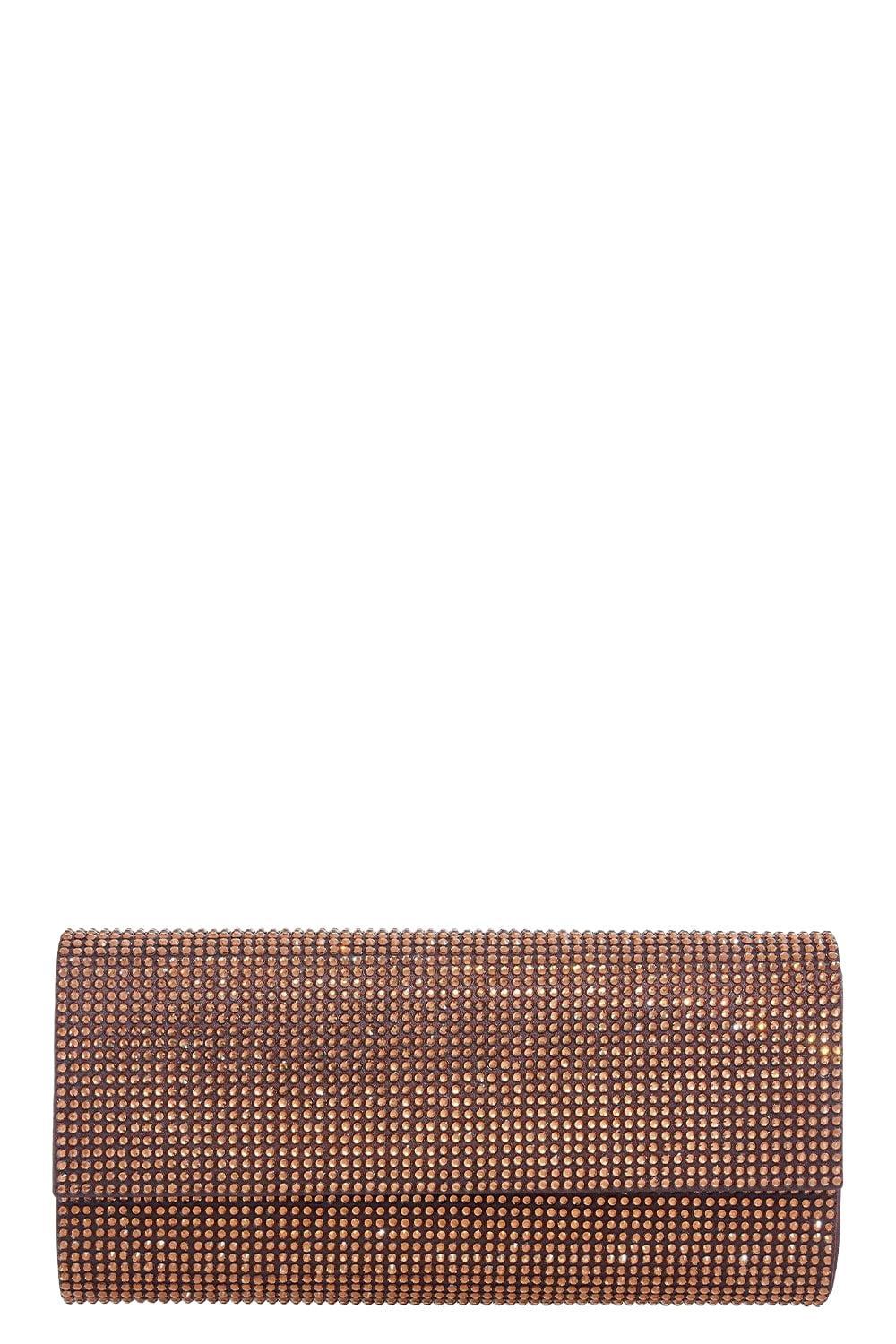 Perry Clutch - Chocolate-CHOCOLATE-O/S-HANDBAGCLUTCHES-JUDITH LEIBER