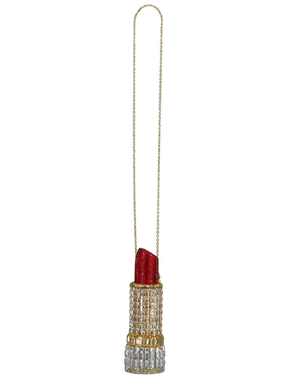 JUDITH LEIBER-Lipstick Clutch-CHAMP/RD