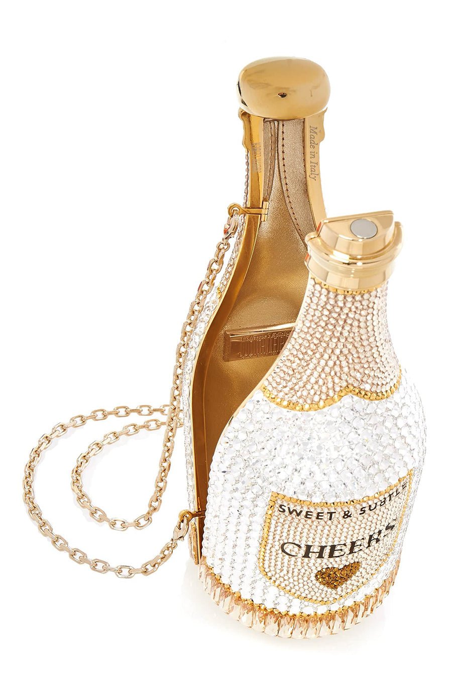 JUDITH LEIBER-Bottle Forever Clutch-CHMPGMUL