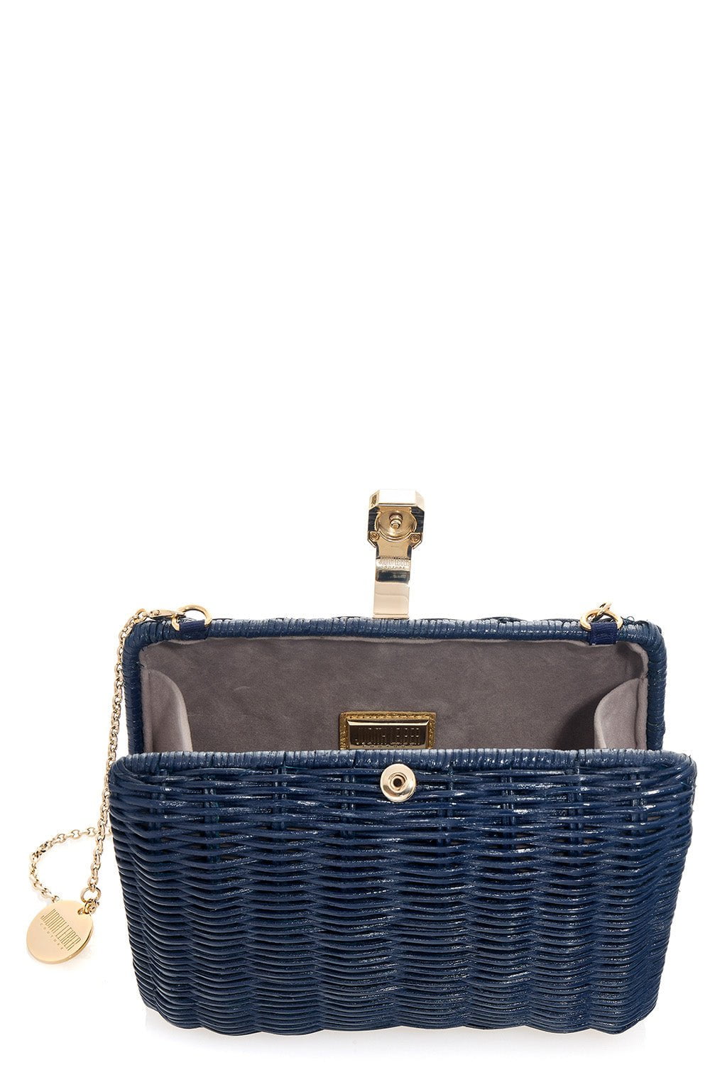 JUDITH LEIBER-Hailey Bag - Champagne Navy-CHMPG/NV