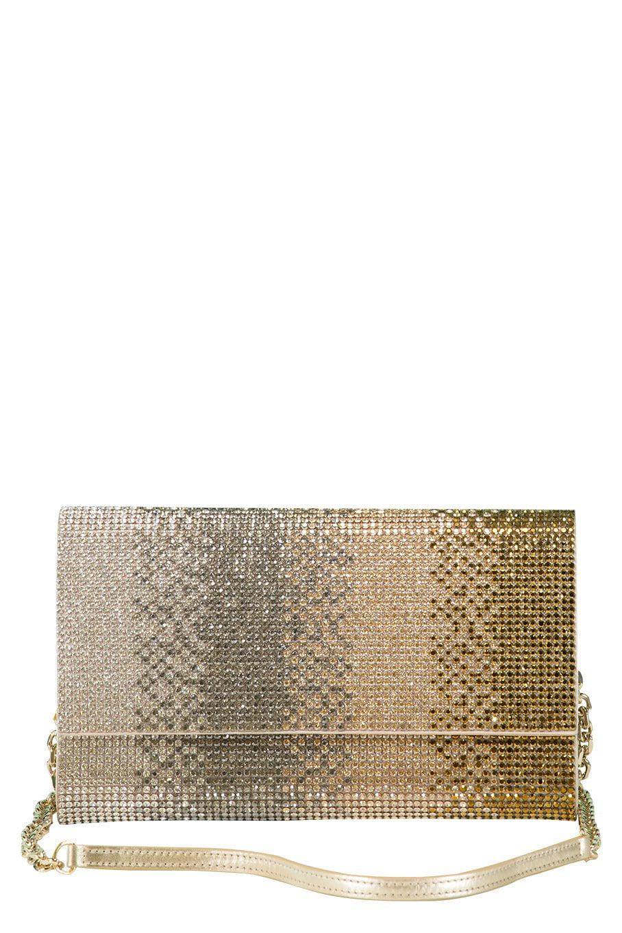 JUDITH LEIBER-Gradient Crystal Clutch-CHMPGPRO