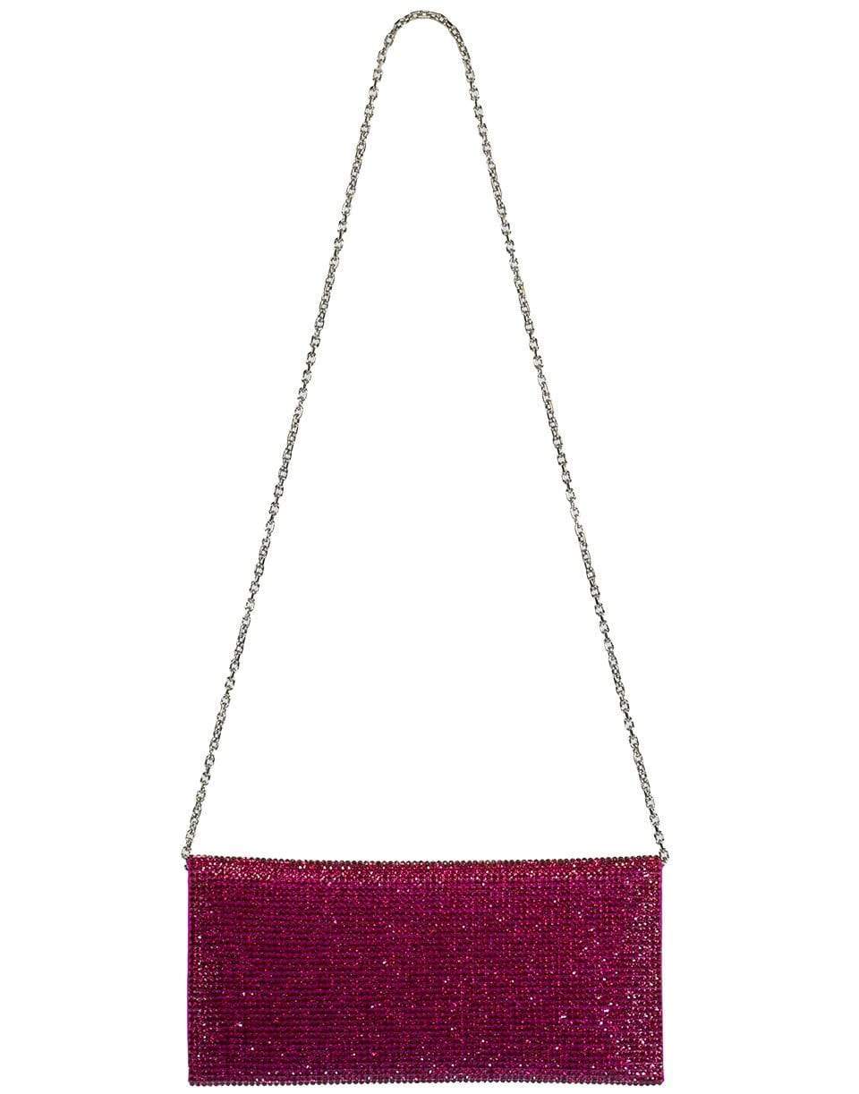 JUDITH LEIBER-Envelope Fuchsia Crystal Clutch-FUCHSIA